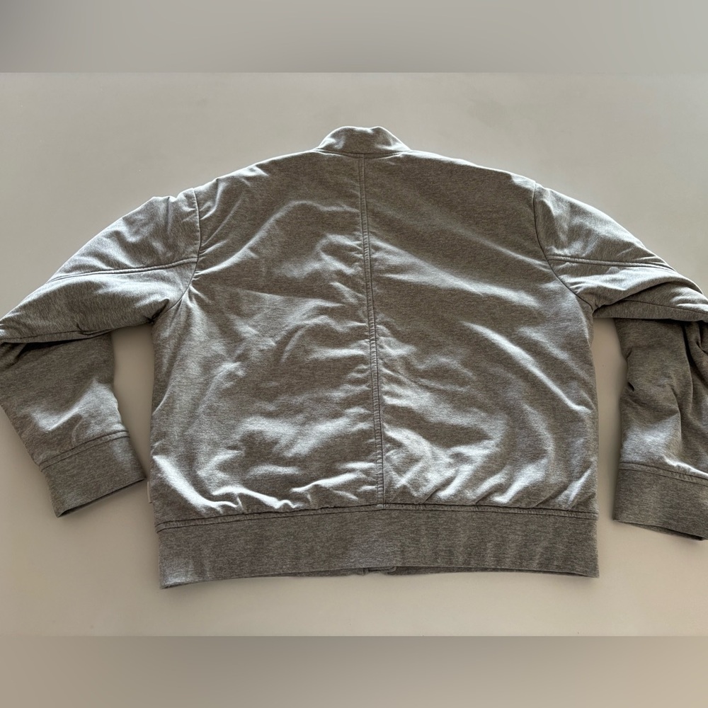Vuori Halo Basin Bomber Jacket Heather Gray Size Small - Picture 10 of 14